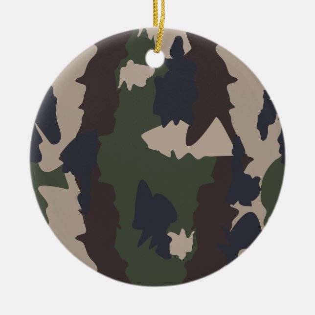 Adorno De Cerámica Diseño del camuflaje (Frente)
