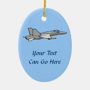 Adorno De Cerámica Diseño del piloto de aviones de avioneta F18