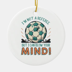 Adorno De Cerámica Diseño Divertido de Fútbol