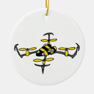 Adorno De Cerámica Diseño divertido de la abeja del abejón de la
