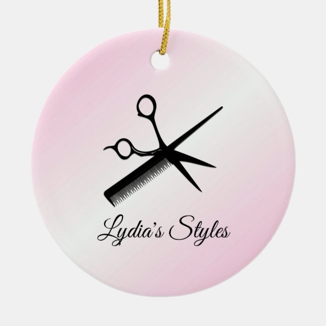 Adorno De Cerámica Diseño estético rosa personal (Frente)