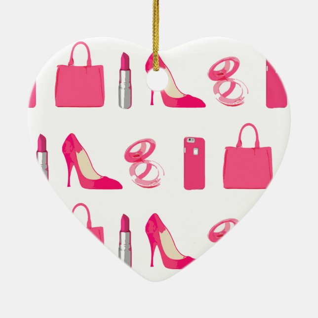 Adorno De Cerámica Diseño femenino de las cosas (Atrás)