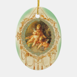 Adorno De Cerámica Diseño francés Cherub Angel Vintage