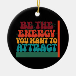 Adorno De Cerámica Diseño gráfico positivo de energía