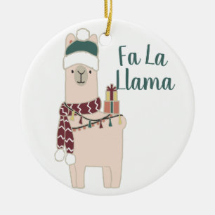 Adorno De Cerámica Diseño lindo de la llama del La del Fa del día de