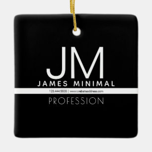 Adorno De Cerámica Diseño minimalista profesional moderno   Blanco y 