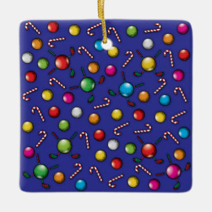 Adorno De Cerámica Diseño monograma de navidades Golfer