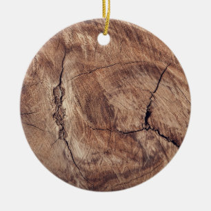 Adorno De Cerámica Diseño rústico de textura de grano de madera