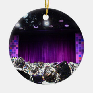 Adorno De Cerámica Diseño solarized etapa púrpura del teatro