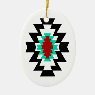 Adorno De Cerámica Diseño tribal del nativo americano azteca del
