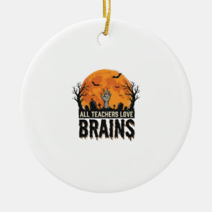 Adorno De Cerámica Diseño vectorial vintage de cerebros de profesor d