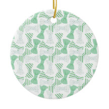 Diseño verde y azul BOWTIES de la pajarita