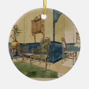 Adorno De Cerámica Diseños Anglo-Japoneses, c.1860 (pluma y tinta