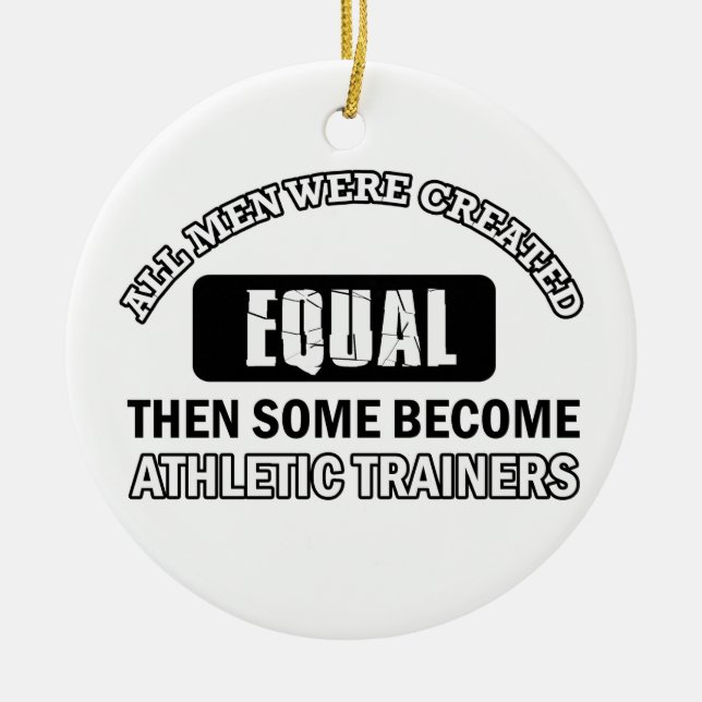 Adorno De Cerámica Diseños atléticos de los instructores (Frente)