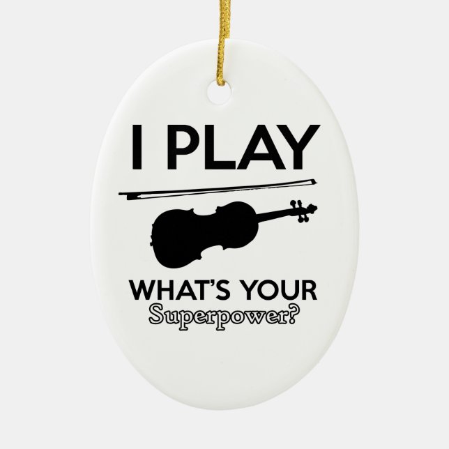 Adorno De Cerámica diseños de la viola (Frente)