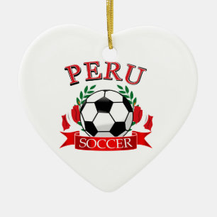 Adorno De Cerámica Diseños del balón de fútbol de Perú