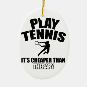 Adorno De Cerámica Diseños del tenis