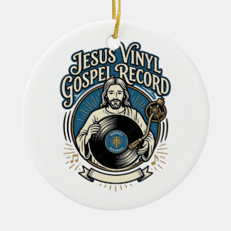 Adorno De Cerámica Disfonograma de vinilo de Jesús Disco de vinilo de