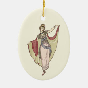Adorno De Cerámica Disfraces parisiens- Vestido de danza, árbol