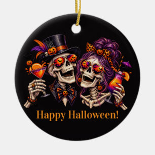 Adorno De Cerámica Disfraces y Cócteles Fiesta de Adultos Halloween