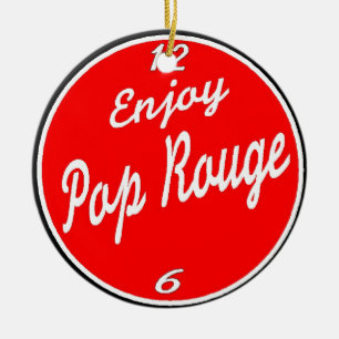 Adorno De Cerámica Disfrutar del Pop Rouge