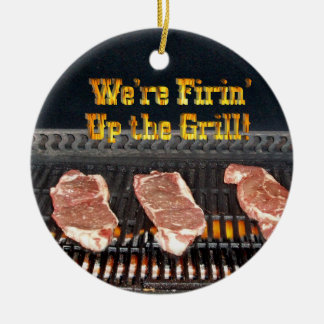 Adorno De Cerámica ¡Disparando el Grill!