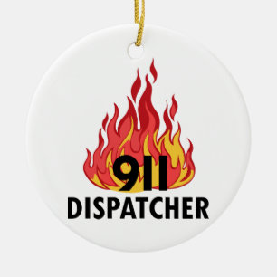 Adorno De Cerámica Dispatcher de emergencia