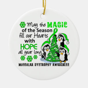 Adorno De Cerámica Distrofia muscular de los pingüinos del navidad
