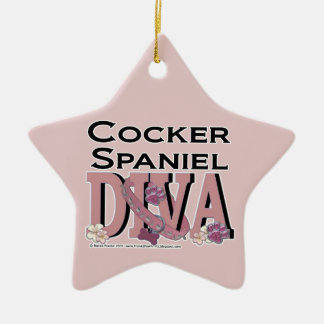 Adorno De Cerámica DIVA de cocker spaniel