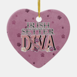 Adorno De Cerámica DIVA de Irish Setter