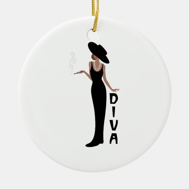 Adorno De Cerámica Diva Woman (Frente)