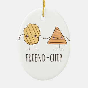 Adorno De Cerámica Divertidas papas fritas fritas