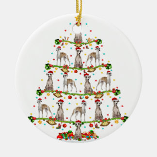 Adorno De Cerámica Divertido árbol de navidad navideño iluminando San