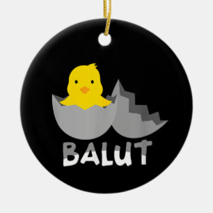 Adorno De Cerámica Divertido Balut Filipino