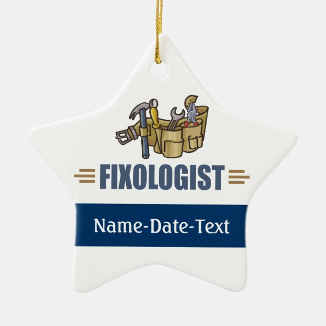 Adorno De Cerámica Divertido Handyman (Frente)