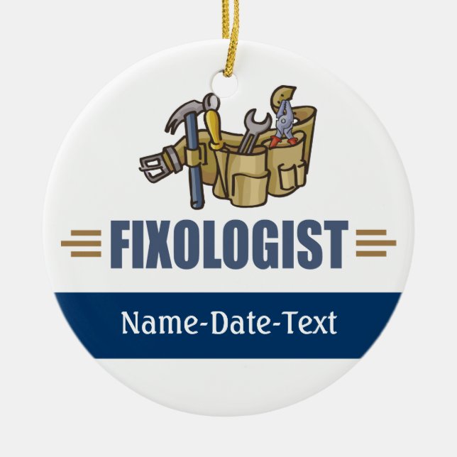 Adorno De Cerámica Divertido Handyman (Frente)