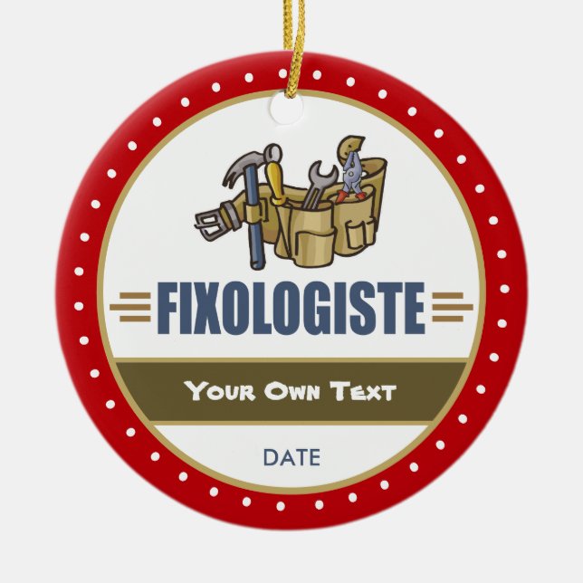 Adorno De Cerámica Divertido Handyman (Frente)