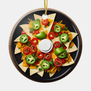 Adorno De Cerámica Divertido paquete de comida   Navidades Promedio N
