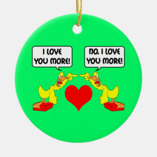 Adorno De Cerámica divertido te amo