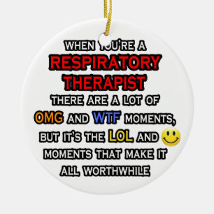 Adorno De Cerámica Divertido Terapia Respiratoria ... OMG WTF LOL