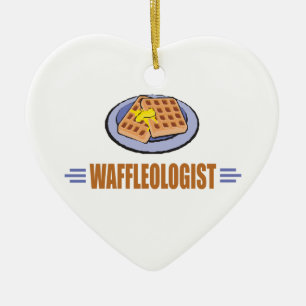 Adorno De Cerámica Divertido Waffle