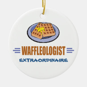Adorno De Cerámica Divertido Waffle