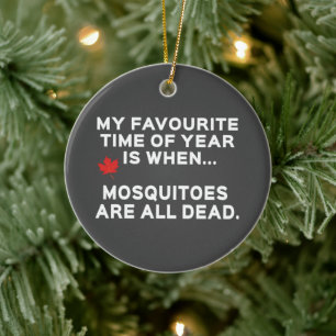 Adorno De Cerámica Divertidos mosquitos canadienses