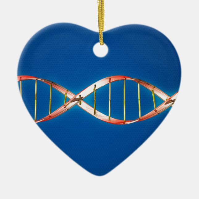 Adorno De Cerámica Doble hélice de la DNA (Frente)