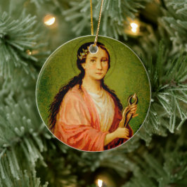 Adorno De Cerámica Doble imagen St. Apollonia (BLA 001) Cerámica