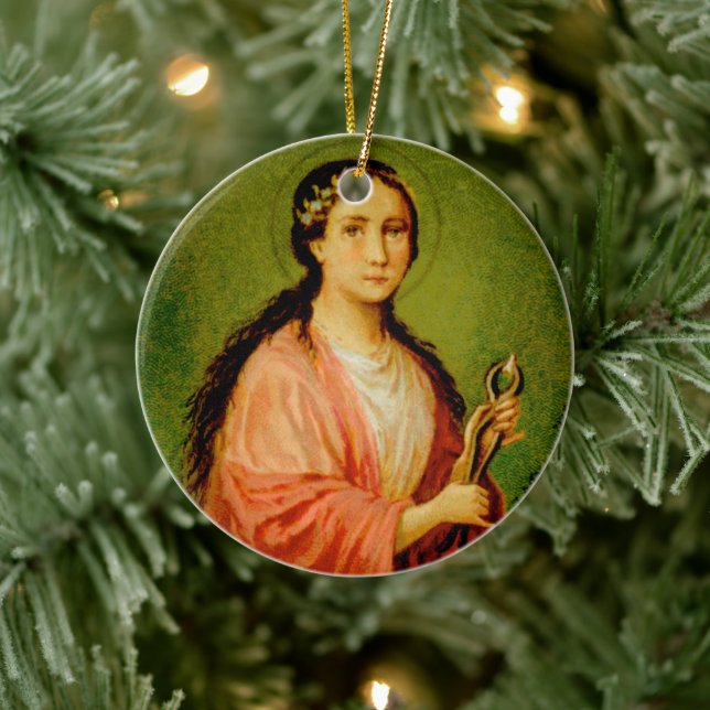 Adorno De Cerámica Doble imagen St. Apollonia (BLA 001) Cerámica (Árbol)