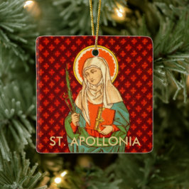 Adorno De Cerámica Doble imagen St. Apollonia (VVP 001) Square