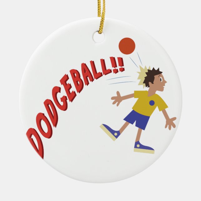 Adorno De Cerámica Dodgeball (Frente)