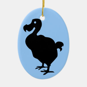 Adorno De Cerámica Dodo Silhouette