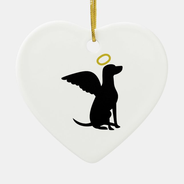 ADORNO DE CERÁMICA DOG ANGEL DOG (Frente)